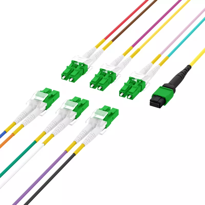 EFB Elektronik MTPF12LCAPC-5 - 5 m - OS2 - MTP - 12x LC Fiber Optic Breakout Cable