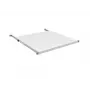EFB Electronics 19 colių 0,5U fiksuota lentyna, montavimo gylis 750-850 mm, apkrova 70 kg, spintos gylis 1000 mm, šviesiai pilka (RAL 7035)