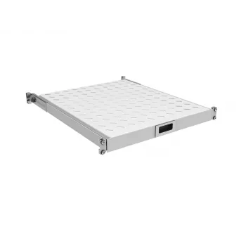 EFB-Elektronik 19 inch 1U ištraukiama lentyna, reguliuojamas montavimo gylis 950-1050 mm, 30 kg apkrova, spintos gylis 1200 mm, RAL 7035 šviesiai pilka