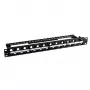 EFB Electronics Paskirstymo skydas 19 colių 1U 24 prievadų Offset ANEXT Optimised Juodas
