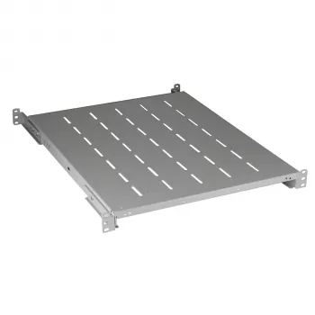EFB Elektronik 19 inch 1U Fixed Shelf, Mounting Depth 750-850 mm, 120 kg Load Capacity, Cabinet Depth 1000 mm, RAL 7035 Light Grey