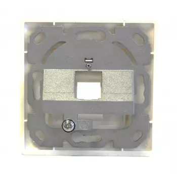 EFB Elektronik 1-Port Frame Set for Keystones, DIN 49075, Pure White (RAL 9010)