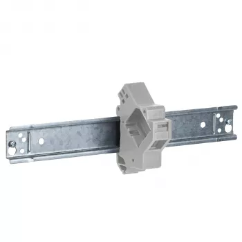 EFB Elektronik Keystone Module Holder 1-Port, for DIN Rail in Distribution Boxes, Plastic, White (RAL 9010)