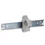 EFB Elektronik Keystone Module Holder 1-Port, for DIN Rail in Distribution Boxes, Plastic, White (RAL 9010)