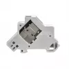EFB Elektronik Keystone Module Holder 1-Port, for DIN Rail in Distribution Boxes, Plastic, White (RAL 9010)
