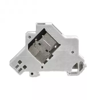 EFB Elektronik Keystone Module Holder 1-Port, for DIN Rail in Distribution Boxes, Plastic, White (RAL 9010)