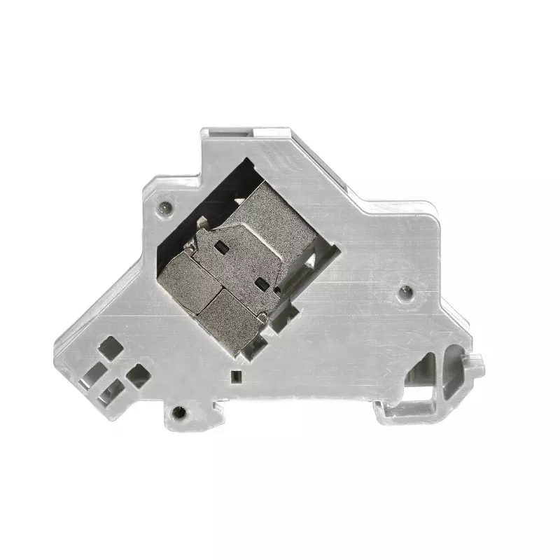 EFB Elektronik Keystone Module Holder 1-Port, for DIN Rail in Distribution Boxes, Plastic, White (RAL 9010)