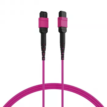 EFB ELEKTRONIK MPO-PLUS(F)-MPO-PLUS(F) Patch Cable OM4 8 Fibers Type B LSZH Erika Violet 20m