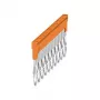 Weidmüller ZQV 2.5N/10 Cross-Connector, 10-Pole, 2,5 mm², Orange, Wemid, V0, 48,7 mm, 20 Pieces