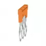 Weidmüller ZQV 2.5N 3 Skersinis jungiklis, A serija, 2,5 mm², 3 polių, oranžinė
