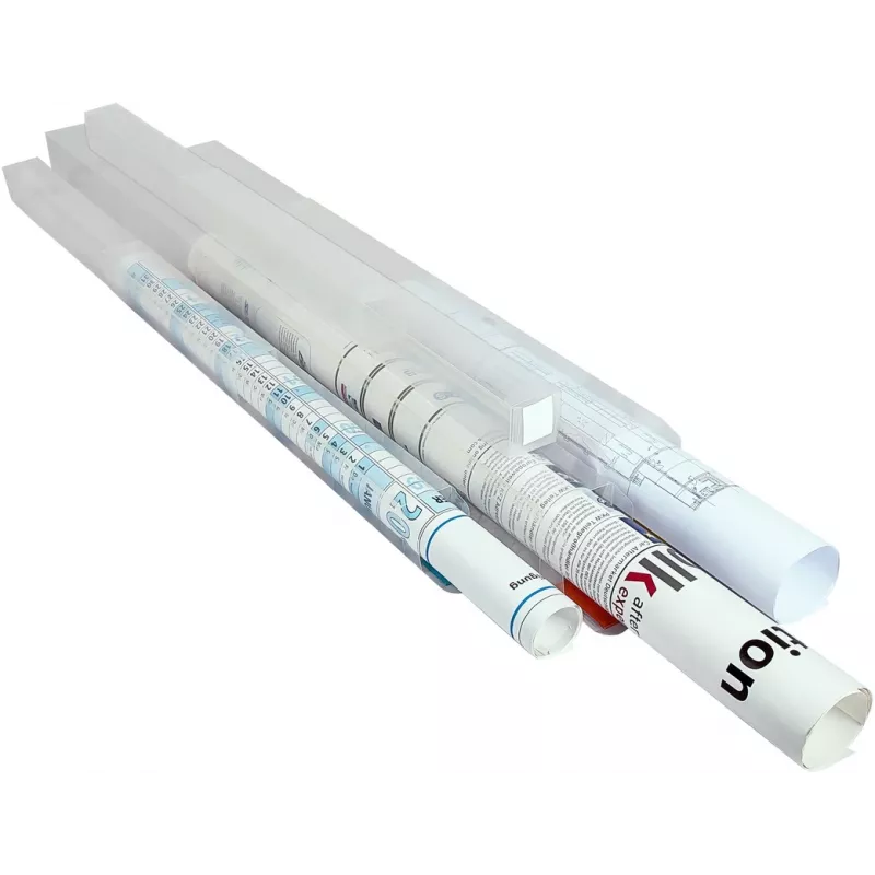 Eichner Planhülse 4,5 cm Transparent - Document Storage Tube