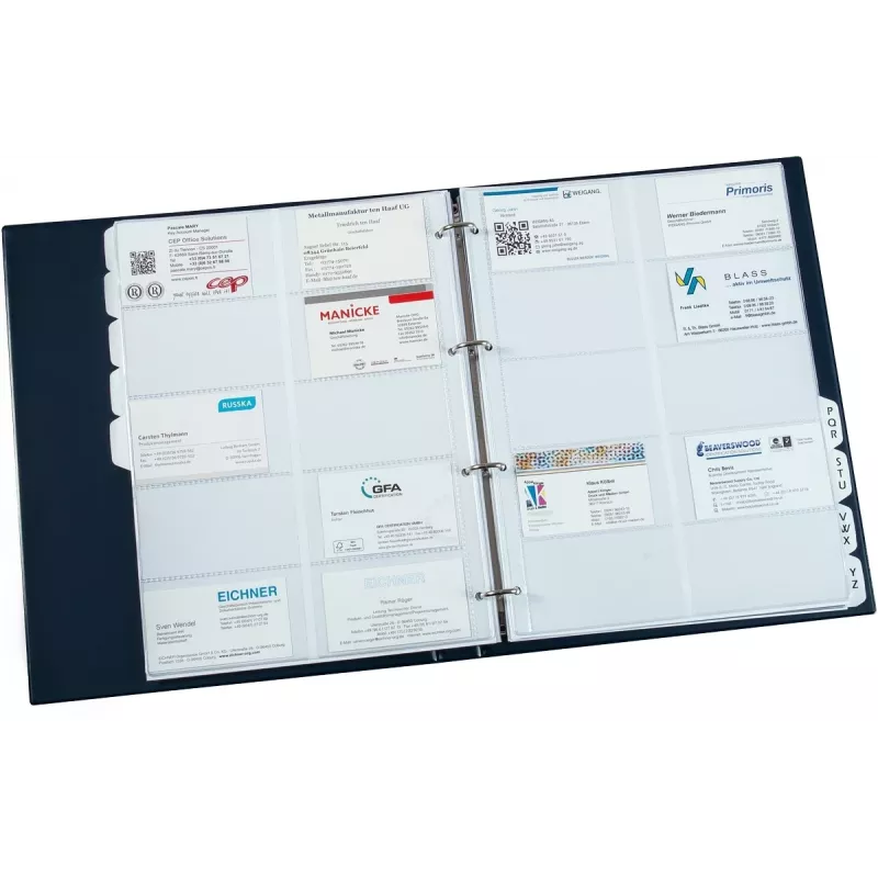 Eichner Business Card Folder DIN A4 Blue, 1 Piece