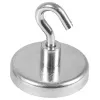 Eichner Magnetic Hook Silver, Metal Ø 3.6 x 1,7 cm, 5 Pieces