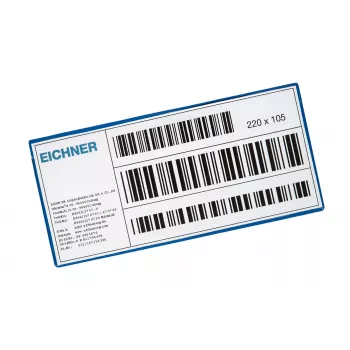 Eichner Label Pockets Blue 10 vnt. – Lipnūs dokumentų laikikliai A4 formatui