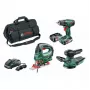 Bosch PSR 1800 Li-2 + PST 18 Li + AdvancedOrbit 18 belaidis 18 V įrankių rinkinys su 2 akumuliatoriais (06039A310W)