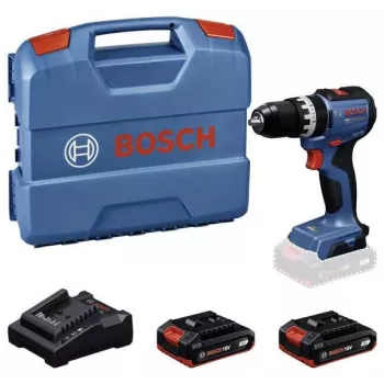 BOSCH Professional GSB 18V-52 belaidis smūginis gręžtuvas/suktuvas su 2 akumuliatoriais 2.0 Ah, L-Case