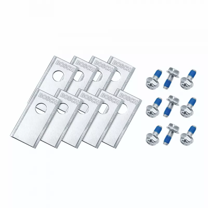 Bosch VISIMOW18V atsarginių peilių rinkinys (3 vnt.) – originalus priedas belaidėms vejapjovėms
