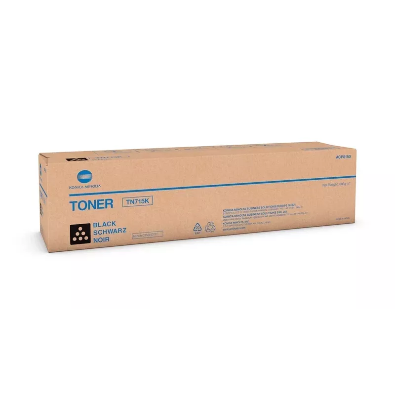Konica Minolta TN-715K Tonerio kasetė juoda ACP8150, skirta Bizhub C750i/C650i