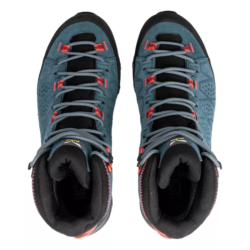 SALEWA Alp Trainer 2 Mid GTX moteriški žygiavimo batai - Java Blue/Fluo Coral - UK 4 (EU 36.5)