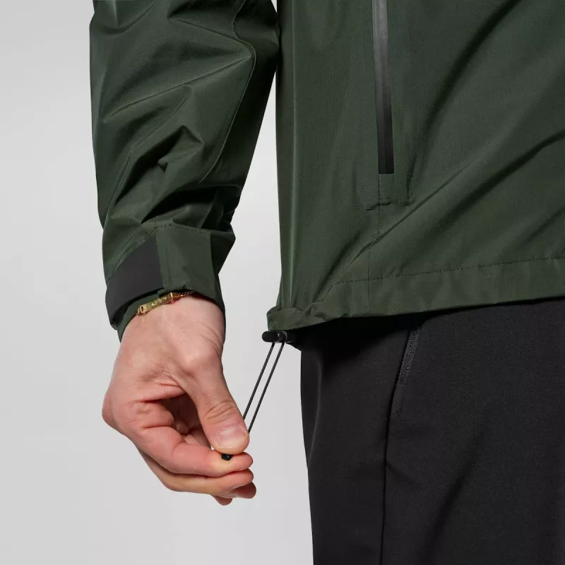 Salewa Puez Aqua 4 PTX 2.5L Rain Jacket - Dark Olive (Size S)