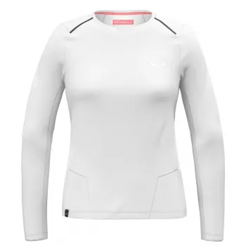 Salewa Pedroc Dry Tee Women's Short Sleeve T-Shirt - White - Size S