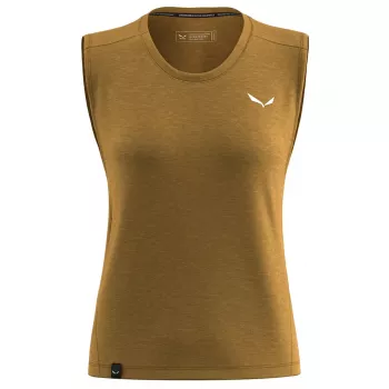 Salewa Eagle Minilogo Am Tank Top - Golden Brown - Size M