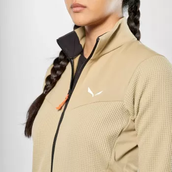 Salewa Puez Waffle Hybrid PL Jacket - Moteriška - Quicksand - S dydis