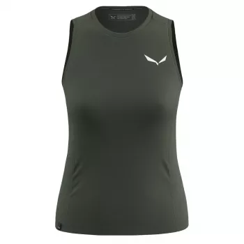 Moteriški marškinėliai be rankovių Salewa Puez Dry Tanktop - M, tamsiai alyvinė