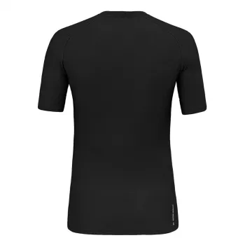 Salewa Cristallo Warm Merino Wool T-Shirt - Black Out, Size S