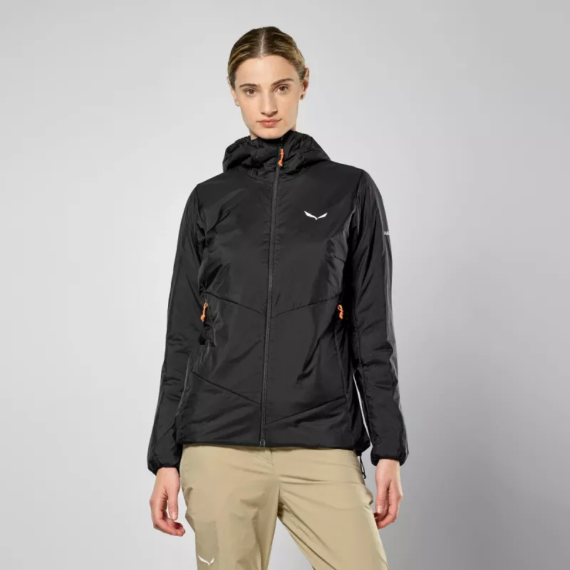 SALEWA Striukė Puez Catinaccio 2 TWR HD Moterims - Juoda