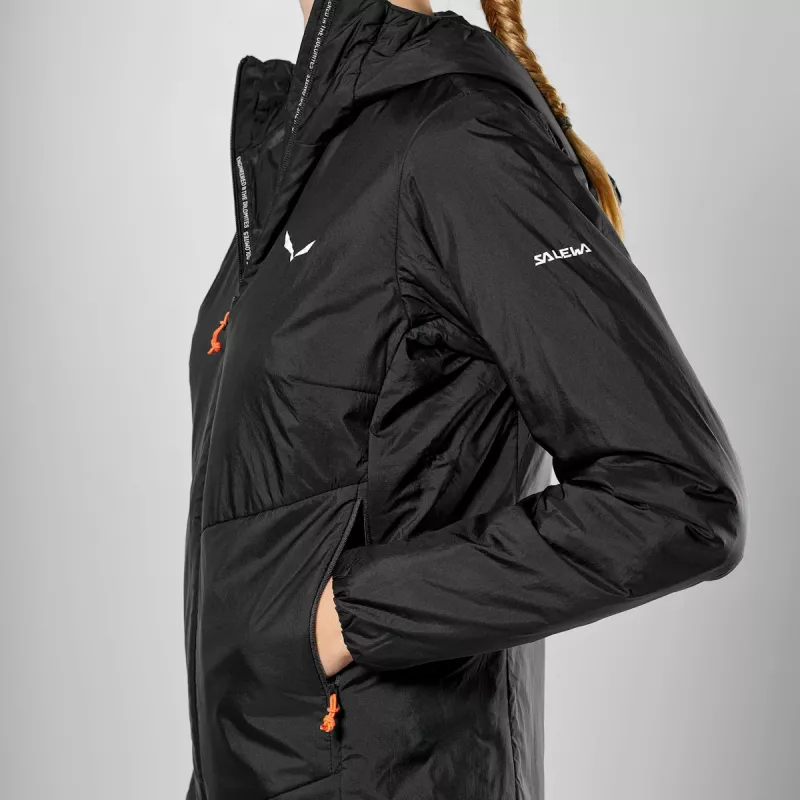 SALEWA Striukė Puez Catinaccio 2 TWR HD Moterims - Juoda