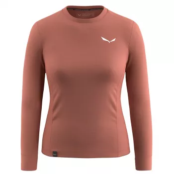 Salewa Puez Dry Tee Moteriški Marškinėliai - Etruscan Red, Dydis L