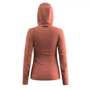 Salewa Agner Polarlite Hooded Jacket - Etruscan Red, Size M