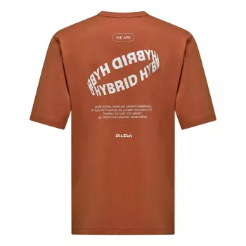 Salewa Eagle Hybrid Loose T-Shirt - Coffee Brown, Size L