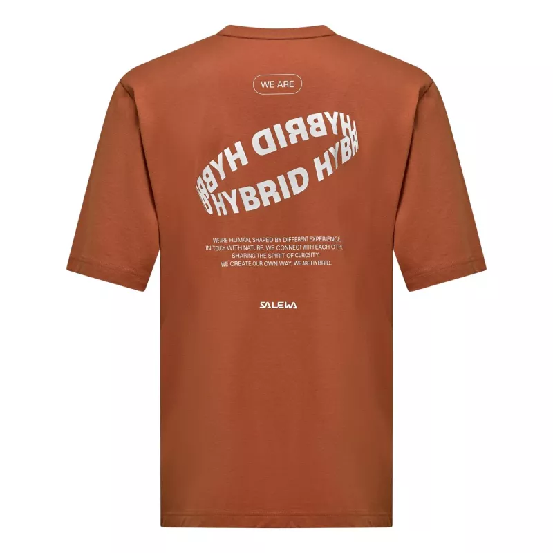 Salewa Eagle Hybrid Loose T-Shirt - Coffee Brown, Size L