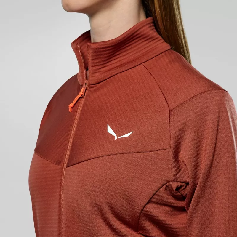 SALEWA Puez Altavia Polarlite Fleece Jacket Women Etruscan Red 36 (S)
