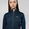 SALEWA Puez Altavia Fleece Hoody Navy Blazer Women's 36