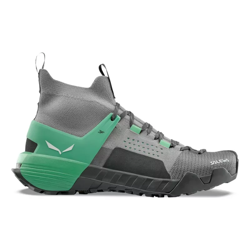 SALEWA Wildfire NXT Knit Women's Approach Shoes - Alloy/Irish Green - UK 5.5 (EU 38.5)