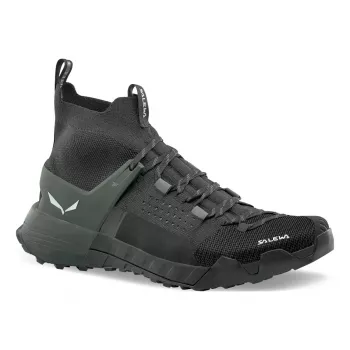 Salewa Wildfire NXT Knit Shoes Onyx Dark Olive