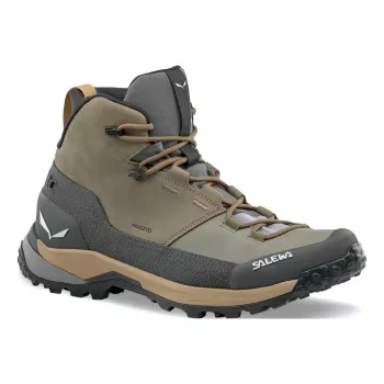SALEWA Puez Leather Mid Boots PT Bungee Cord-Onyx UK 8