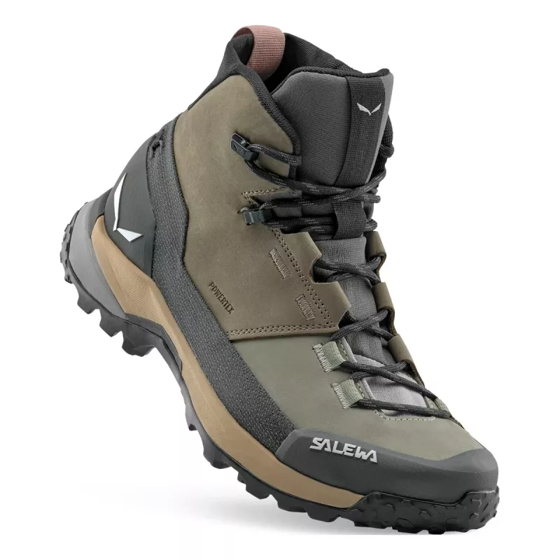Salewa Puez Leather Mid PTX Women's Hiking Boots - Bungee Cord/Onyx - UK 5 (EU 38)