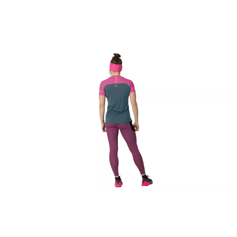 SALEWA Women's Dynafit Alpine Pro S/S Tee Running T-Shirt - Magenta, Size XS
