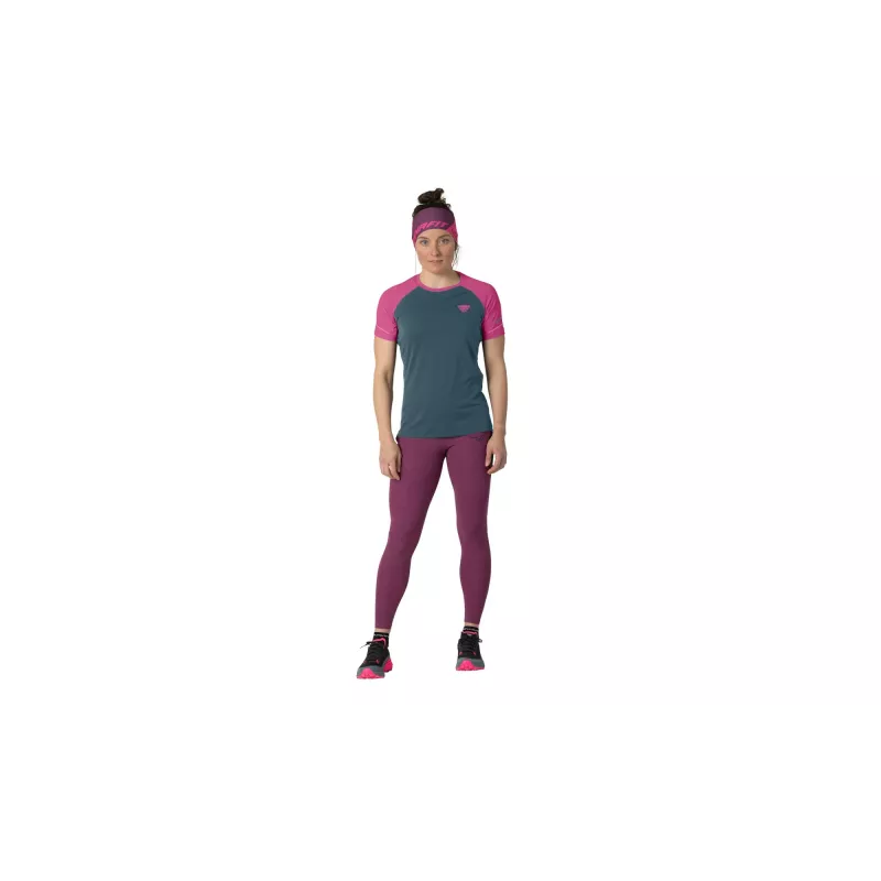 SALEWA Women's Dynafit Alpine Pro S/S Tee Running T-Shirt - Magenta, Size XS