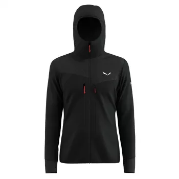 Salewa Agner Polarlite Hooded Jacket - Black Out - Dydis S