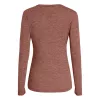 Salewa Puez Melange Dry L/S Tee Women's Long Sleeve T-Shirt - Desert Pink Melange, Size M