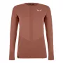Salewa Zebru Medium Warm AMR L/S Tee Women's Thermal Base Layer Shirt - Etruscan Red, XS