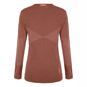 Salewa Zebru Medium Warm AMR L/S Tee Women's - Etruscan Red, Size M