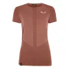 Salewa Zebru Medium Warm Merino Wool T-Shirt Women's Etruscan Red L