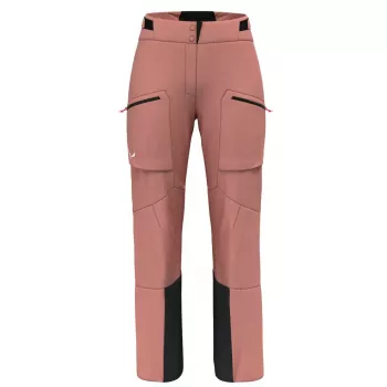 Salewa Sella 3L PTX Pant Women's Ski Pants - Desert Pink, Size M