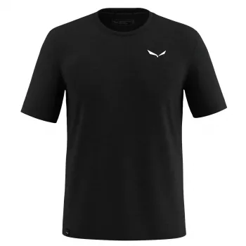 Salewa Eagle Minilogo AM T-Shirt - Black Out, Size M